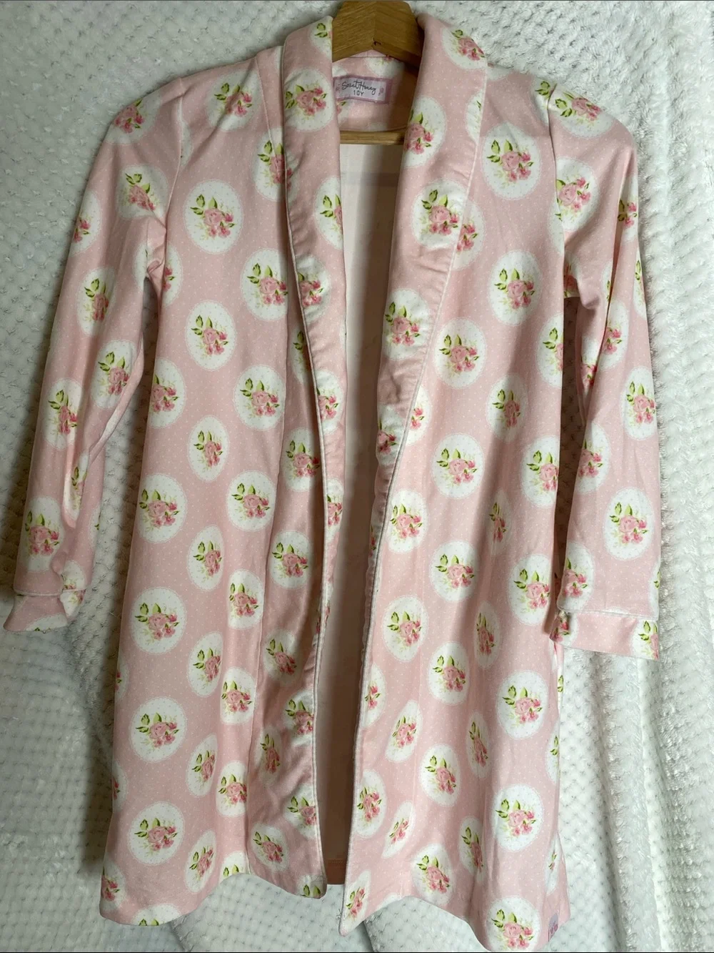 SweetHoney Pink Floral Lounge Robe